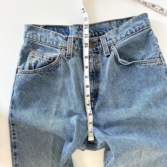 Vintage Levi's 90s‎ High Waisted Relaxed Fit Tapered Leg ORANGE TAB - size 7 - Picture 7 of 12